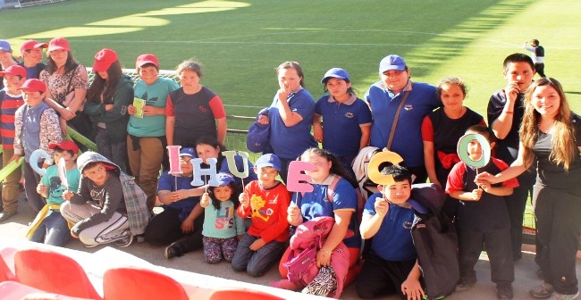 Niñas y niños con discapacidad de la Provincia de Ñuble disfrutan partido del Mundial Sub 17