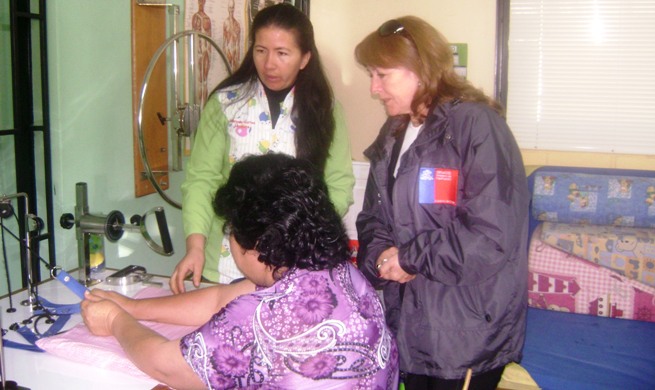 Directora Regional del Senadis en Centro Comunitario de Rehabilitación de Monte Patria.