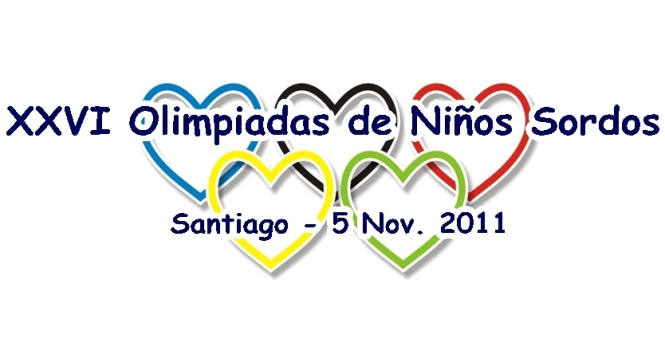 Logo de las XXVI Olimpiadas Atléticas de Niños Sordos de Chile