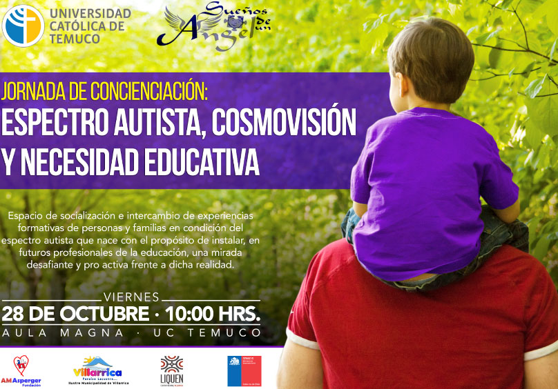Afiche Jornada de concienciación “Espectro autista, cosmovisión y necesidades educativas”