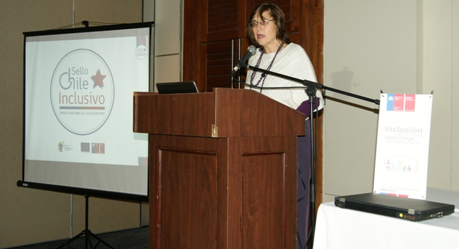 Directora Regional del Senadis en presentación del Sello Chile Inclusivo