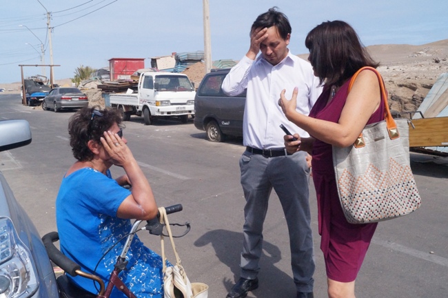 Directora Regional de Arica activa redes de apoyo para persona en situación de discapacidad desalojada de vivienda
