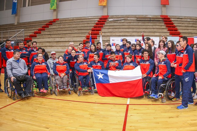 Delegación chilena paralímpica se alista para competir en Juegos Parapanamericanos Toronto 2015. Fotografía Ministerio del Deporte