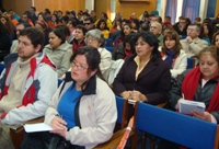 En la fotografía aparecen las personas que asistieron al encuentro regional en Puerto Montt