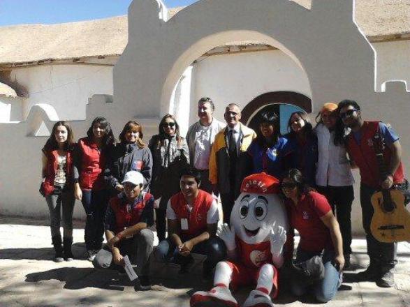 Participantes de la Feria por la Inclusión en San Pedro de Atacama