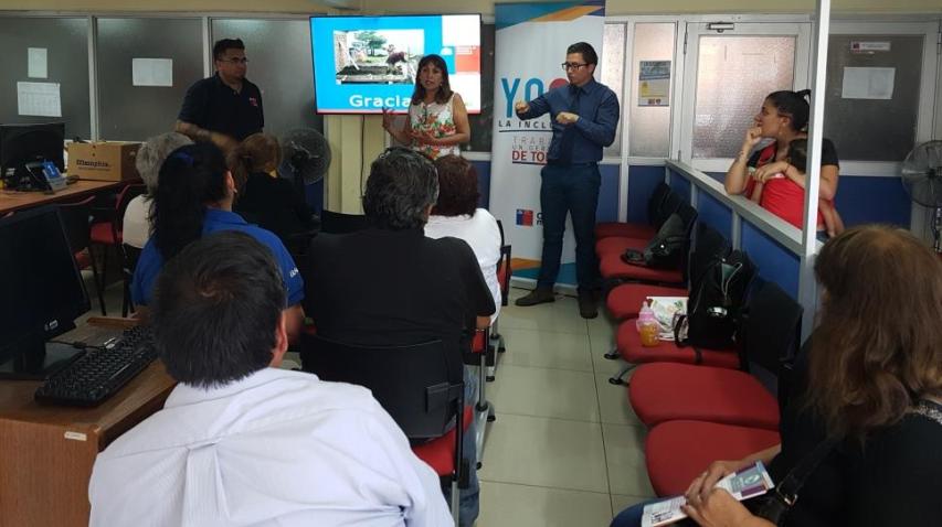 SERVIU Antofagasta realiza charla de difusión a personas con discapacidad