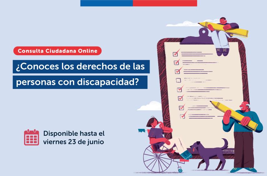 Senadis realiza consulta ciudadana sobre el conocimiento de los Derechos de las Personas con Discapacidad y su seguimiento por el Estado de Chile