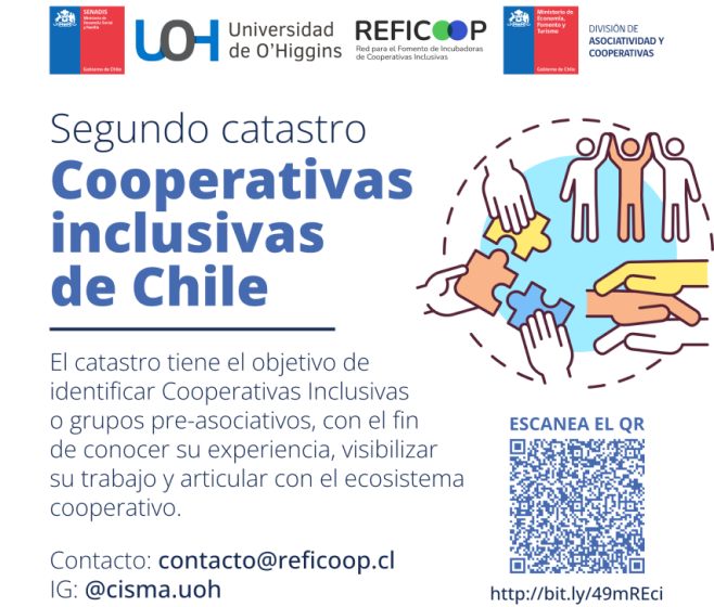 Participa del Segundo Catastro Nacional de Cooperativas Inclusivas en Chile