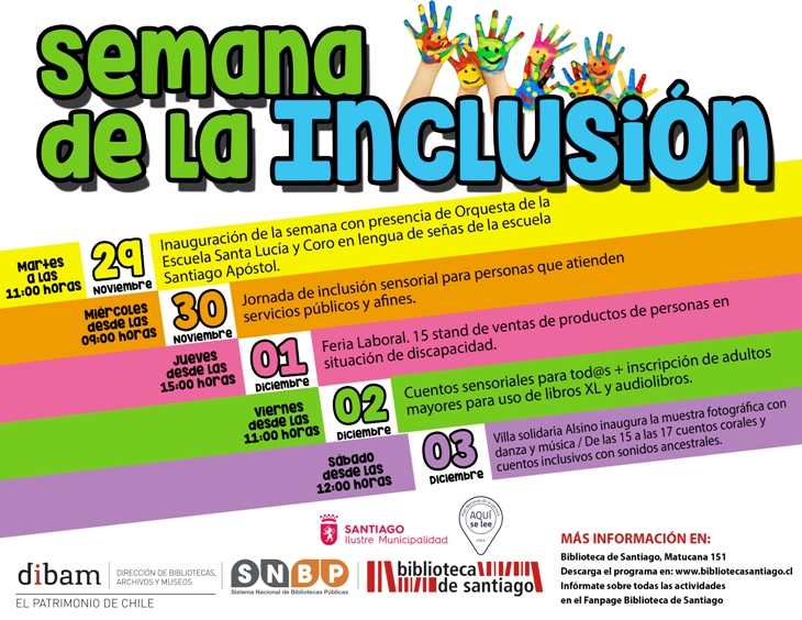 Afiche Semana de la Inclusion BDS