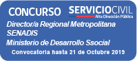 Concurso Sistema de Alta Dirección Pública - Director/a Regional Senadis Metropolitano