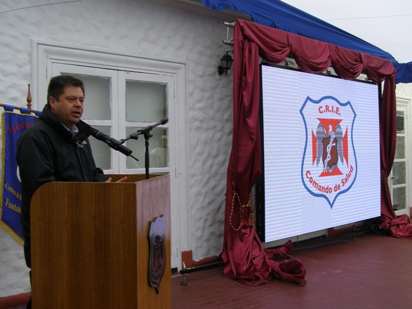 Subdirector Nacional del Senadis, Óscar Mellado, en la ceremonia de aniversario del CRIE.