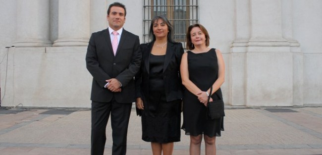 Ministra de Desarrollo Social, MarÃ­a Fernanda Villegas  junto a Subsecretario FaÃºndez y Subsecretaria Berner