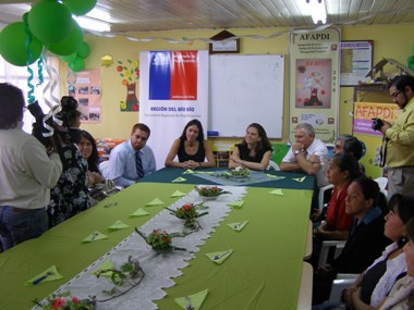 La Directora Nacional del Senadis, junto al Seremi de Planificación presentan a la nueva Diretora Regional del Senadis.