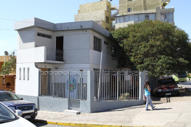 Fachada de la Oficina para la Integración de Personas con Discapacidad (O.I.D) de Antofagasta