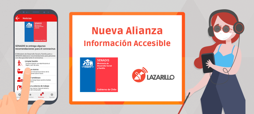 SENADIS y Lazarillo APP anuncian alianza para otorgar acceso a la información a personas ciegas