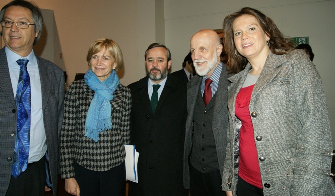 Directora Nacional del Senadis junto a Ministra del Trabajo, Subsecretario del Trabajo