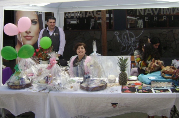 Stand de banquetería y catering de la señora Luz Marina Muñoz 