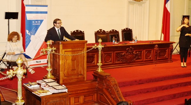 Director Nacional de Senadis en la ceremonia de inauguración del Congreso