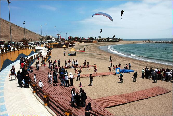 Playa accesible en la Región de Arica y Parinacota
