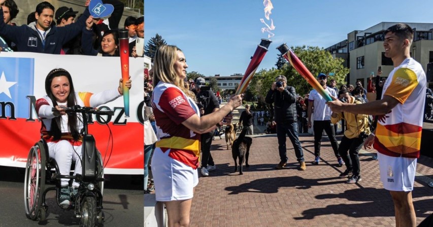 Autoridades del Biobío celebran el recorrido de la antorcha de los Panamericanos por el Gran Concepción