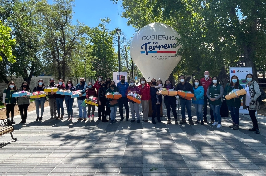 Programa de Atención Temprana de Senadis entregó kits a niños y niñas de jardines infantiles de San Fernando