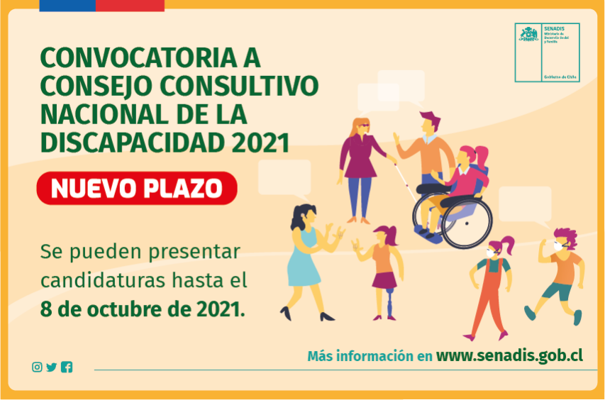 Se encuentra abierta la convocatoria a representantes para Consejo Consultivo Nacional de la Discapacidad 2021