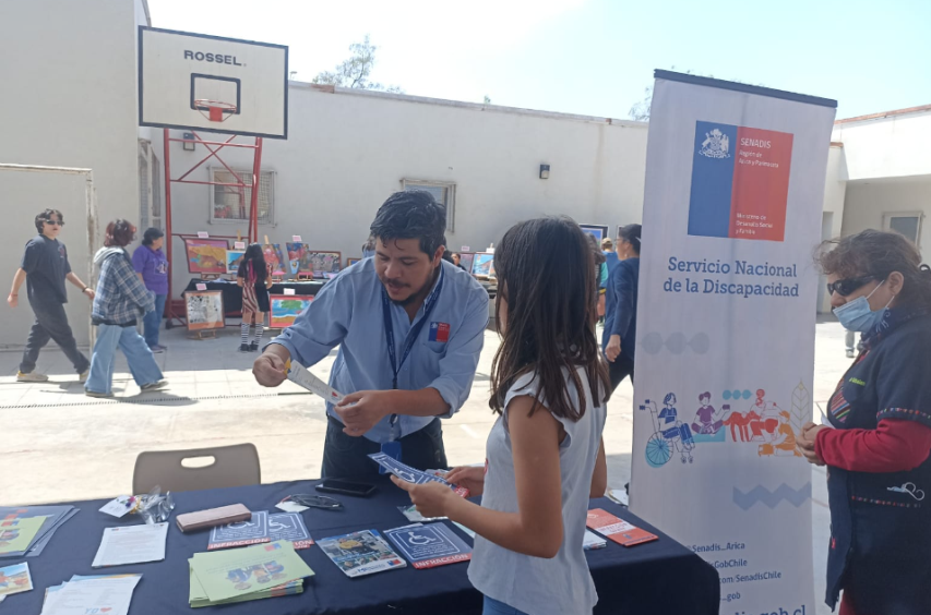 Senadis participa en Feria Inclusiva Artística organizada por el Liceo Bicentenario Artístico “Dr. Juan Noe Crevani”