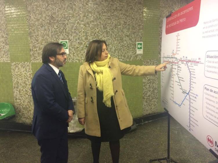 Estado de avance de los nuevos ascensores en las líneas 1,2 y 5 de la red de Metro