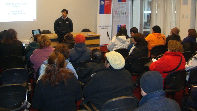 Charla informativa de SERCOTEC a emprendedoras con discapacidad