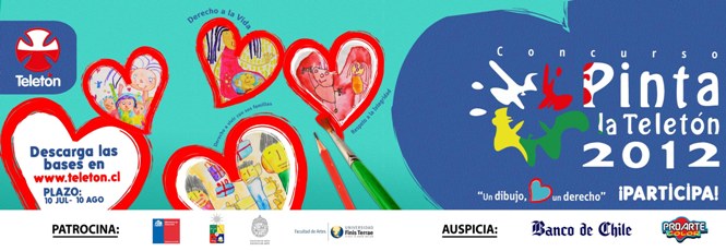 Anuncio de realización del concurso de pintura Pinta la Teletón