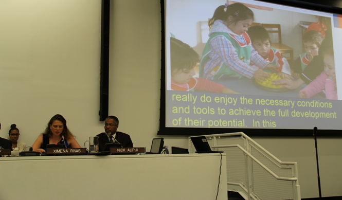 Directora Nacional del Senadis durante su exposición ante la ONU