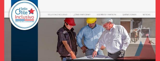 Portada del sitio web del Sello Chile Inclusivo