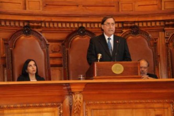 Presidente de la Corte Suprema, Rubén Ballesteros Cárcamo. 