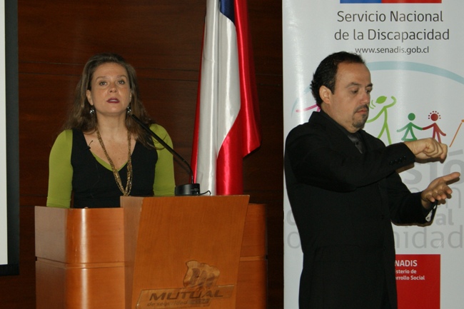 Directora Nacional del Senadis, María Ximena Rivas, en la cuenta pública. 