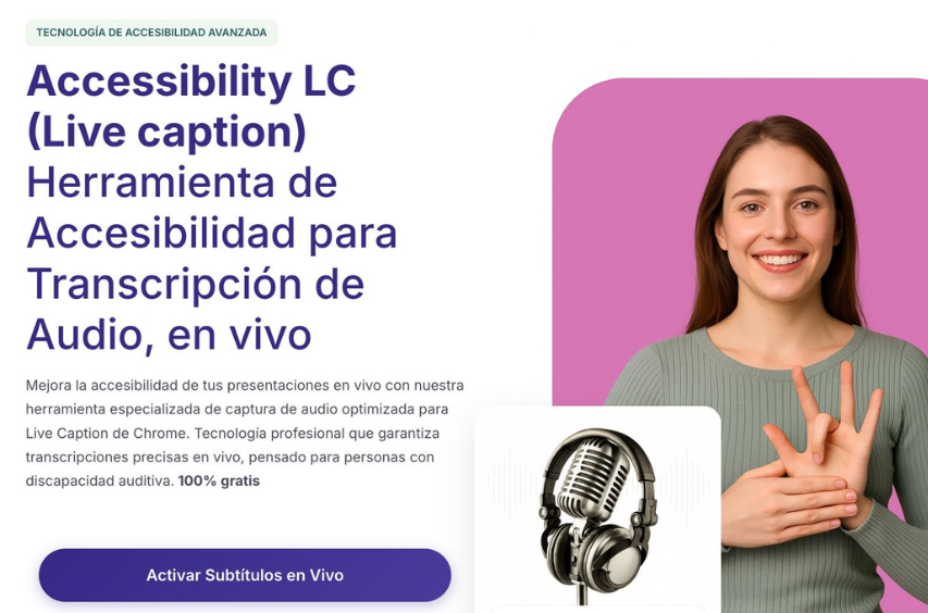 Lanzan extensión de accesibilidad con subtítulos en tiempo real para Google Chrome