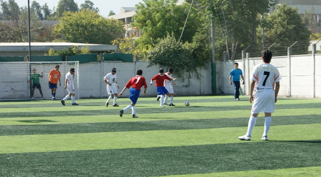 Jugadores de la Selección Chilena de Fútbol Ciego.