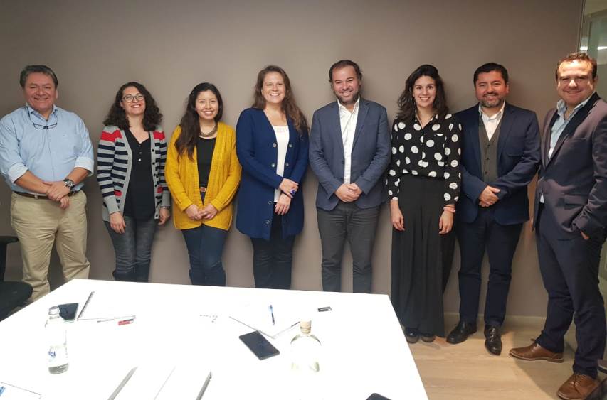 Directora Nacional de Senadis junto a la delegación de la Agencia Nacional de Discapacidad de Argentina y funcionarios de Senadis.