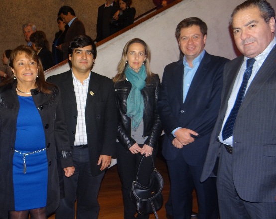 María Angélica Silva, Alberto Vargas, Inés Rodríguez, Oscar Mellado y Luis Romero.