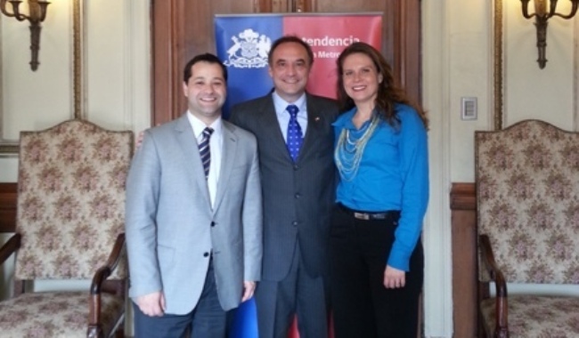Director RM, William MartÃï¿½ÃÂ­nez, Intendente de la RM, Juan Peribonio y Dir. Senadis, Ximena Rivas