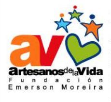 Aparece el logo de la Fundación Artesanos de la Vida