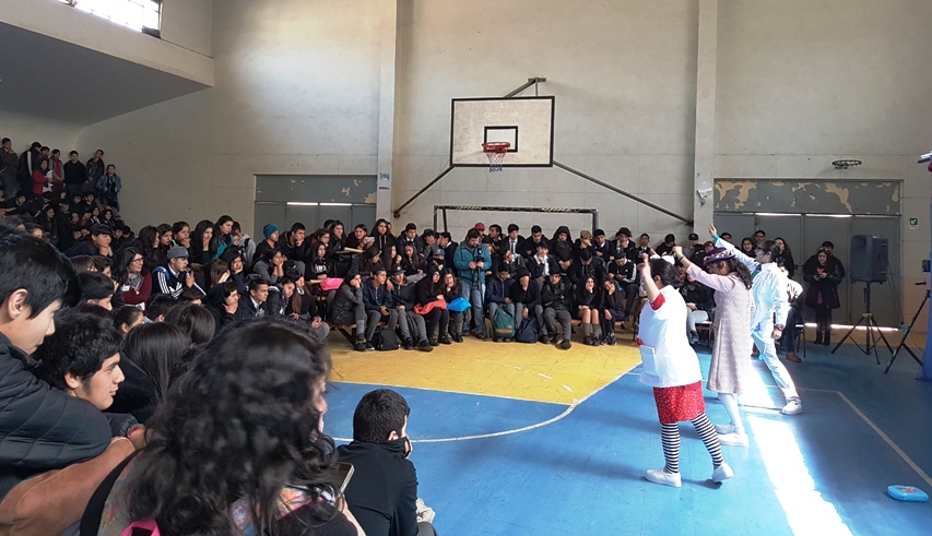 Actividad realizada en el Liceo Irineo Badilla.