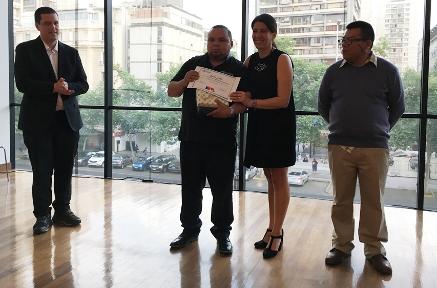Premiación del concurso literario en categoría cuento. 