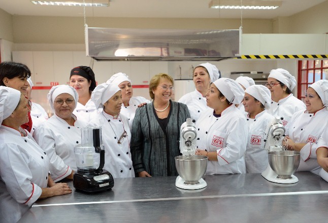 Presidenta Bachelet en Infocap de San Joaquín.