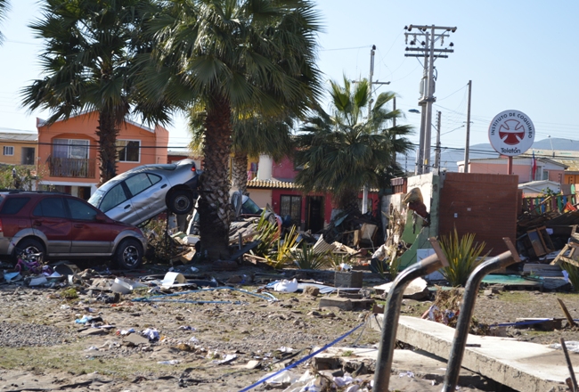 Dependencias de Centro Teletón afectadas por el terremoto y tsunami. 