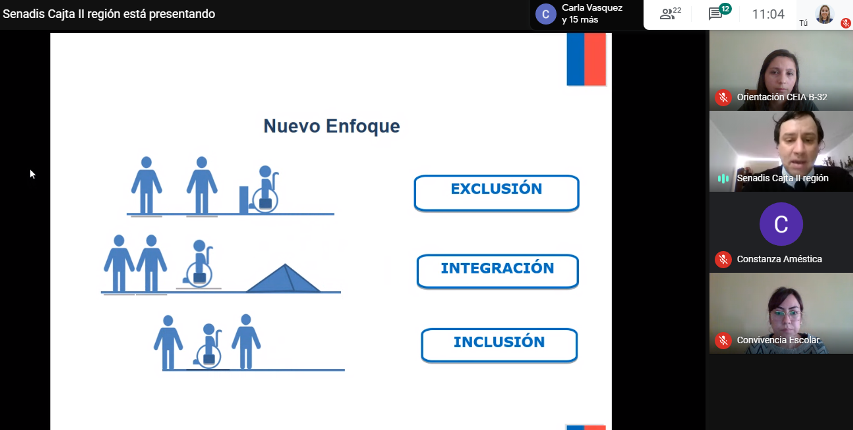 SENADIS Antofagasta realiza capacitación a capacita a Establecimiento educacional