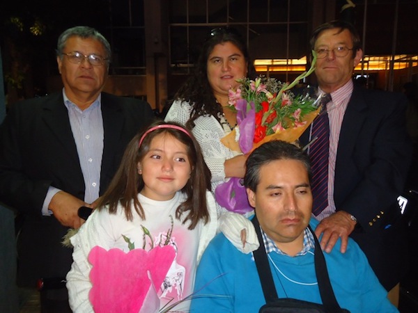 El Director Regional del Senadis junto a Carolina Carvajal.