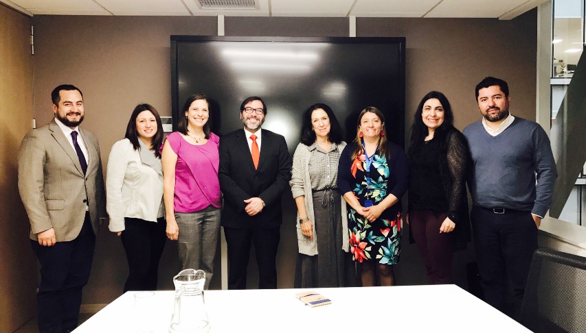 Director de Senadis junto a representantes de Fundación CAST y Fellow Group.