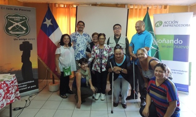 Senadis realiza segunda capacitación a personas en situación de discapacidad de Isla de Pascua