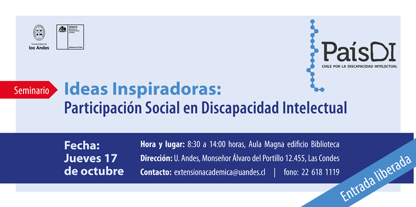 Seminario Ideas Inspiradoras: Participación Social en Discapacidad Intelectual