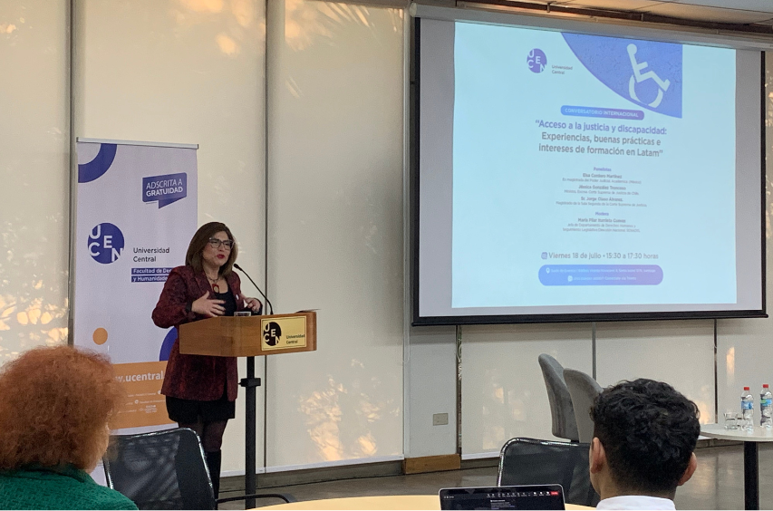 Directora Nacional (s) participó en Conversatorio Acceso a la justicia y discapacidad